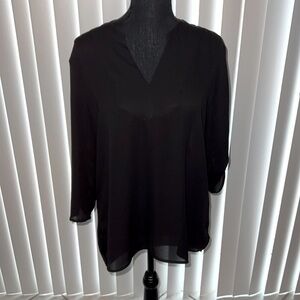 DKNY Sheer Black Top Medium